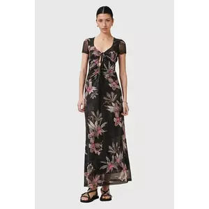 AllSaints rochie GABBY culoarea negru, midi, evazată, W237DC imagine