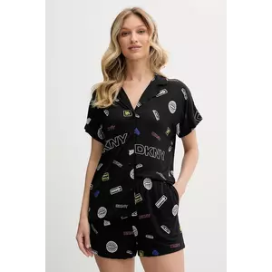 Dkny pijama culoarea negru, YI80051 imagine