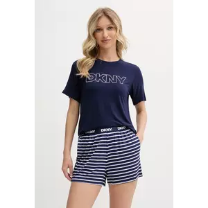 Dkny pijama culoarea bleumarin, YI70051 imagine