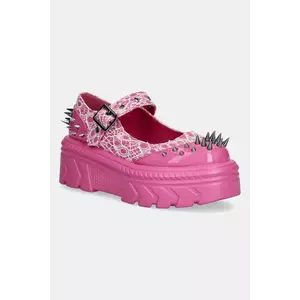 Koi Footwear balerini Candyfloss Demon Spiked Stomper culoarea roz, AK49 imagine