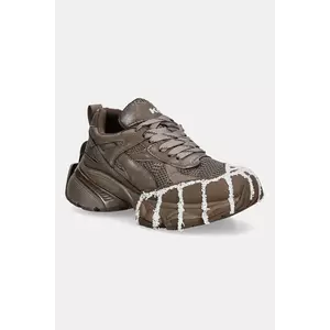Koi Footwear sneakers Forest Lines Mega Chunky culoarea maro, LS01 imagine