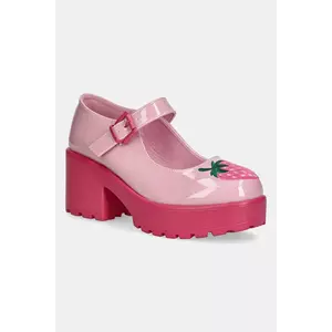 Koi Footwear pumps Tira Mary Janes ‘Strawberry Cheesecake Edition’ culoarea roz, cu toc drept, ND109 imagine