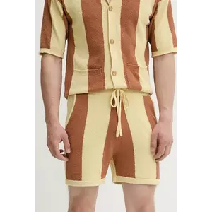 Nanushka pantaloni scurți BRENT culoarea bej, NM25SSST10811 imagine