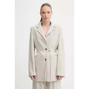 Alohas sacou din bumbac Very culoarea bej, un singur rand de nasturi, uni, R100922 imagine