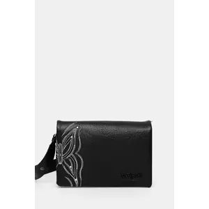 Desigual poșetă GOODALL DORTMUND FLAP culoarea negru, 25SAXP84 imagine