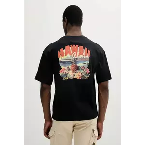 Alpha Industries tricou din bumbac Hawaii Aloha T BP culoarea negru, cu imprimeu, 156535 imagine