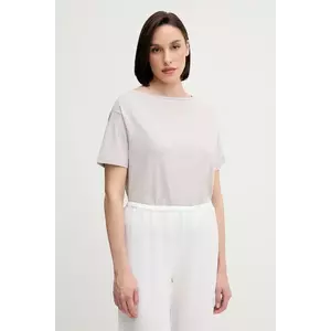 Sisley tricou din bumbac culoarea gri, 36W9L400N imagine