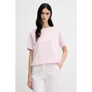 Sisley tricou din bumbac culoarea roz, 36W9L400N imagine