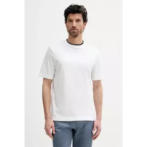 Sisley tricou din bumbac culoarea alb, uni, 3I1XS104G imagine