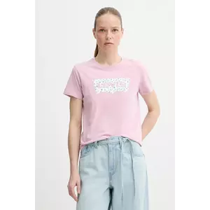 Levi's tricou din bumbac THE PERFECT TEE culoarea roz, 17369 imagine