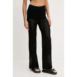 BOSS Orange pantaloni culoarea negru, mulata, high waist, 50535496 imagine