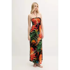 Desigual combinezon plajă BAHAMAS JAMPSUIT culoarea negru, 25SWMW03 imagine