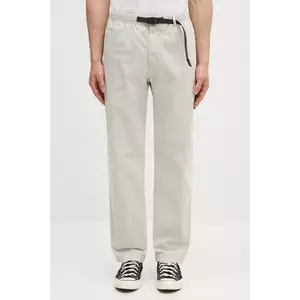 Gramicci pantaloni de bumbac Gramicci Pant culoarea gri, drept imagine