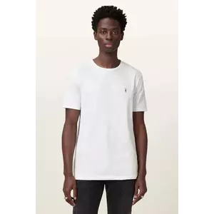 AllSaints tricou din bumbac BRACE culoarea gri, uni, M030JB imagine