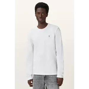 AllSaints longsleeve din bumbac BRACE culoarea gri, neted, M033JB imagine