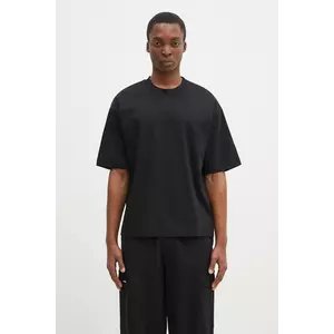 Pangaia tricou din bumbac culoarea negru, neted, 10002012 imagine