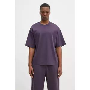 Pangaia tricou din bumbac culoarea violet, neted, 10002012 imagine