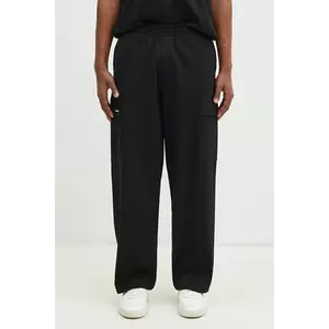 Pangaia pantaloni de trening culoarea negru, neted, 10002239 imagine