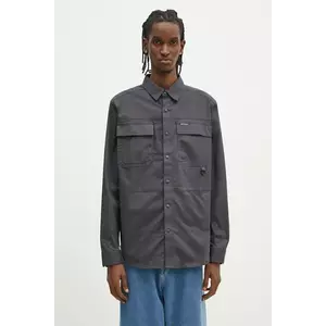 Columbia camasa Landroamer Twill barbati, culoarea gri, cu guler clasic, regular, 2120581 imagine