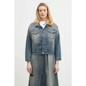 MM6 Maison Margiela geaca jeans de tranzitie, oversize, S52AM0319 imagine