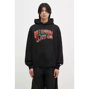 Billionaire Boys Club hanorac de bumbac Tropical Island Fill Arch Logo Popover bărbați, culoarea negru, cu glugă, cu imprimeu, B24446 imagine