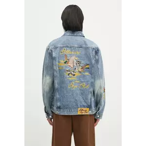 Billionaire Boys Club geacă din denim Duck Embroidered Denim Jacket bărbați, de tranziție, B24410 imagine