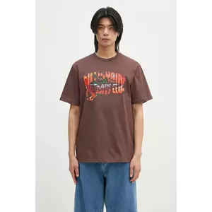 Billionaire Boys Club tricou din bumbac Tropical Island Fill Arch Logo bărbați, culoarea maro, cu imprimeu, B24460 imagine