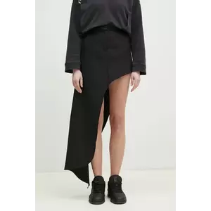 Coperni fusta One-Leg Tailored culoarea negru, mini, drept, COPJ85F3004 imagine