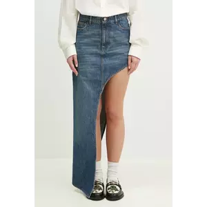 Coperni fusta jeans One-Leg Denim mini, creion, COPJ84F2014 imagine