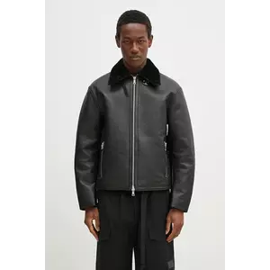 MKI MIYUKI ZOKU geaca Shearling Flight Jacket culoarea negru, de iarna, SHEARLING.FLIGHT.JACKET imagine