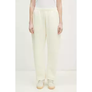 adidas Originals pantaloni de trening din bumbac Os Sweatpant culoarea bej, uni, JJ0943 imagine