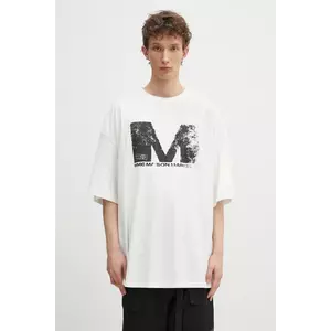 MM6 Maison Margiela tricou din bumbac barbati, culoarea alb, cu imprimeu, SH0GC0048 imagine