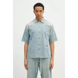 MM6 Maison Margiela camasa jeans barbati, cu guler clasic, relaxed, SH0DR0006 imagine