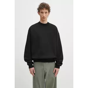 MKI MIYUKI ZOKU hanorac de bumbac 800 Gsm Superweight Crewneck barbati, culoarea negru, neted, 800.GSM.SUPERWEIGHT.CBL imagine