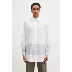MM6 Maison Margiela camasa din bumbac barbati, culoarea alb, cu guler clasic, regular, SH0DT0021 imagine