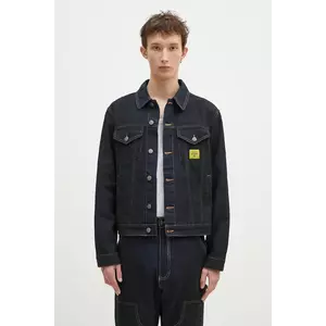 ICECREAM geacă din denim Oil Stained Trucker Jacket bărbați, de tranziție, oversized, ICW008 imagine