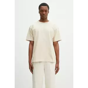 Norse Projects tricou din bumbac Simon Heavy T-shirt barbati, culoarea bej, neted, N01.0687.2064 imagine