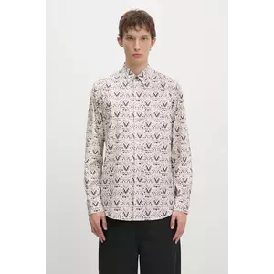 Paul Smith camasa din bumbac barbati, culoarea bej, cu guler clasic, regular, M1R-901U-P02598 imagine
