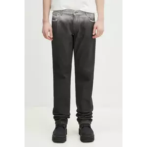 Marcelo Burlon jeans Gradient Dnm Low Waist Pants Black White bărbați CMYA03AS25DEN0011001 imagine