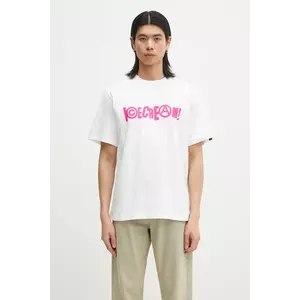 ICECREAM tricou din bumbac Anarchy T-Shirt bărbați, culoarea alb, cu imprimeu, IC24461 imagine