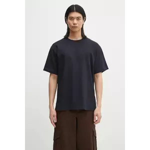 Norse Projects tricou din bumbac Norse Standard Heavy Loose T-shirt bărbați, culoarea albastru marin, uni, N01.0679.7004 imagine