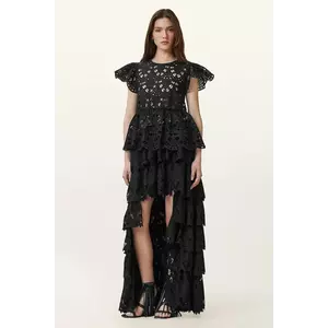 AllSaints fustă CAVARLY culoarea negru, maxi, evazati, W096RC imagine