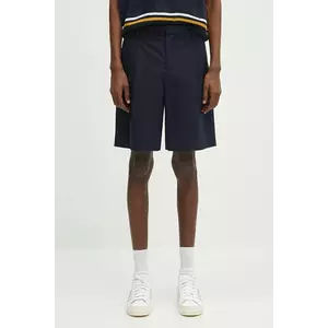 A.P.C. pantaloni scurți din bumbac short crew bărbați, culoarea bleumarin, COHFU.H10198 imagine