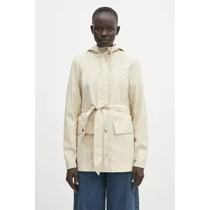 Rains geacă Curve Jacket W3 culoarea bej, de tranzitie, 12100.26 imagine