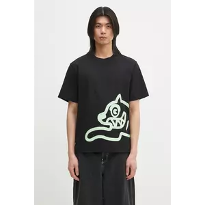 ICECREAM tricou din bumbac Jumbo Running Dog T-Shirt bărbați, culoarea negru, cu imprimeu, IC25147 imagine