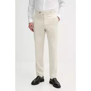 BOSS pantaloni culoarea bej, cu fason chinos, 50544005 imagine