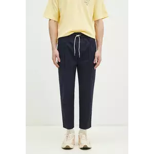 Drôle de Monsieur pantaloni Le Pantalon Cropped Cargo bărbați, culoarea bleumarin, drept, F-BP153-CO106-NY imagine