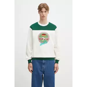 Drôle de Monsieur hanorac de bumbac Le Sweatshirt Tennis bărbați, culoarea alb, cu imprimeu, G-SW158-CO200-OW imagine