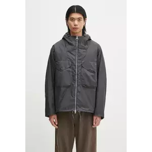 Barbour geacă Barbour Utility Sapper Wax Jacket culoarea gri, de tranzitie, MWX2445 imagine