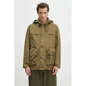 Barbour geacă Barbour Modified Durham Showerproof Jacket culoarea verde, de tranzitie, oversize, MSP0133 imagine
